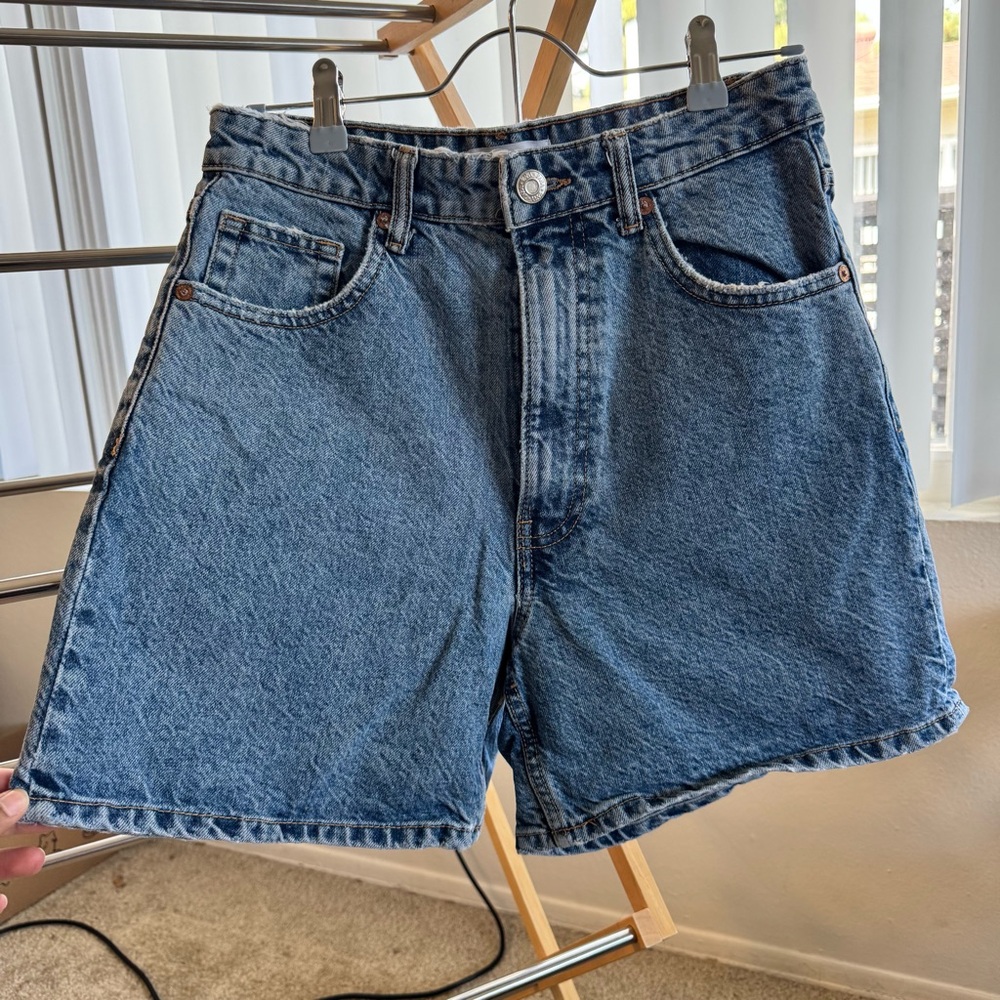 Classic Blue Denim Women's Shorts